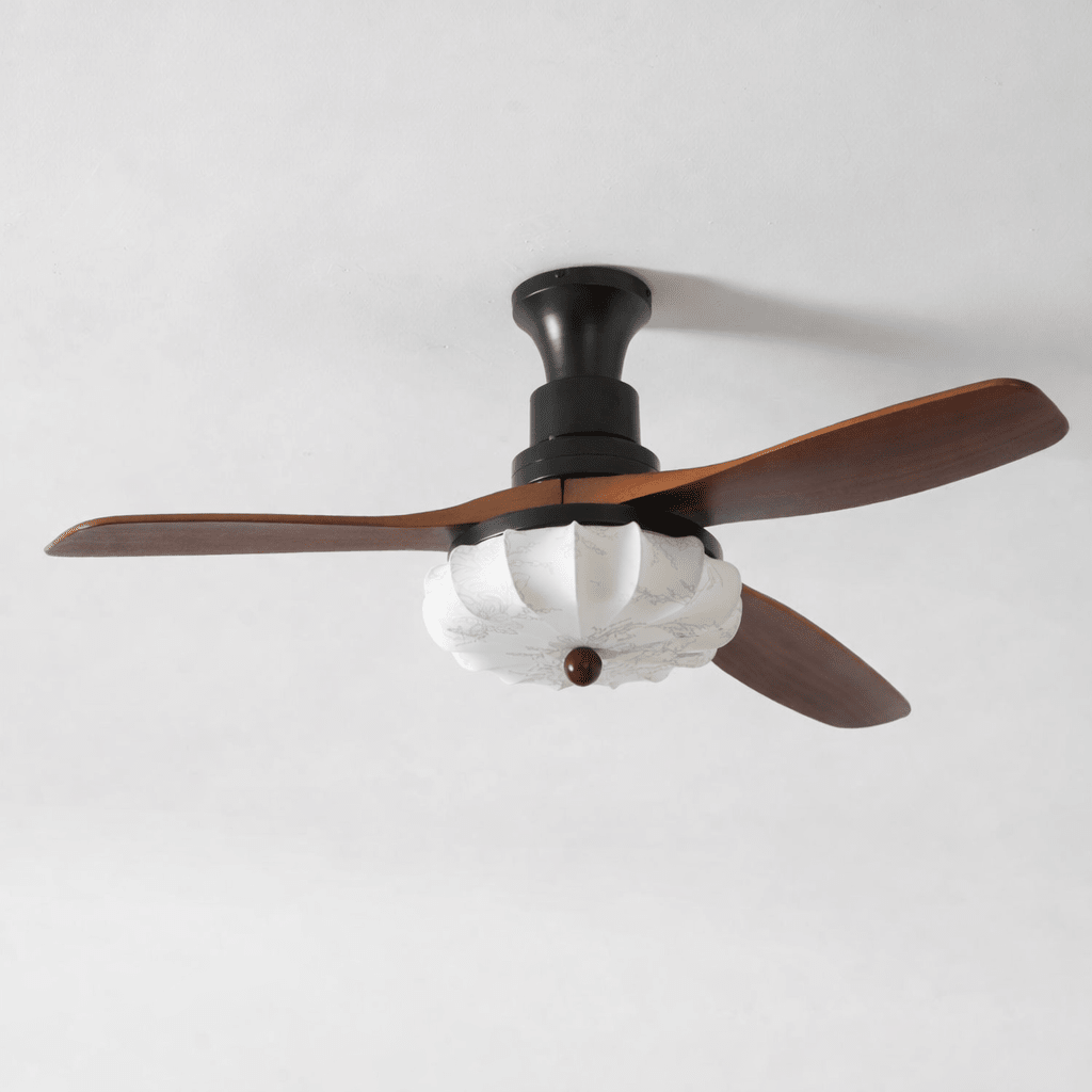 Lotus Bloom Ceiling Fan Light-Neutral Decor