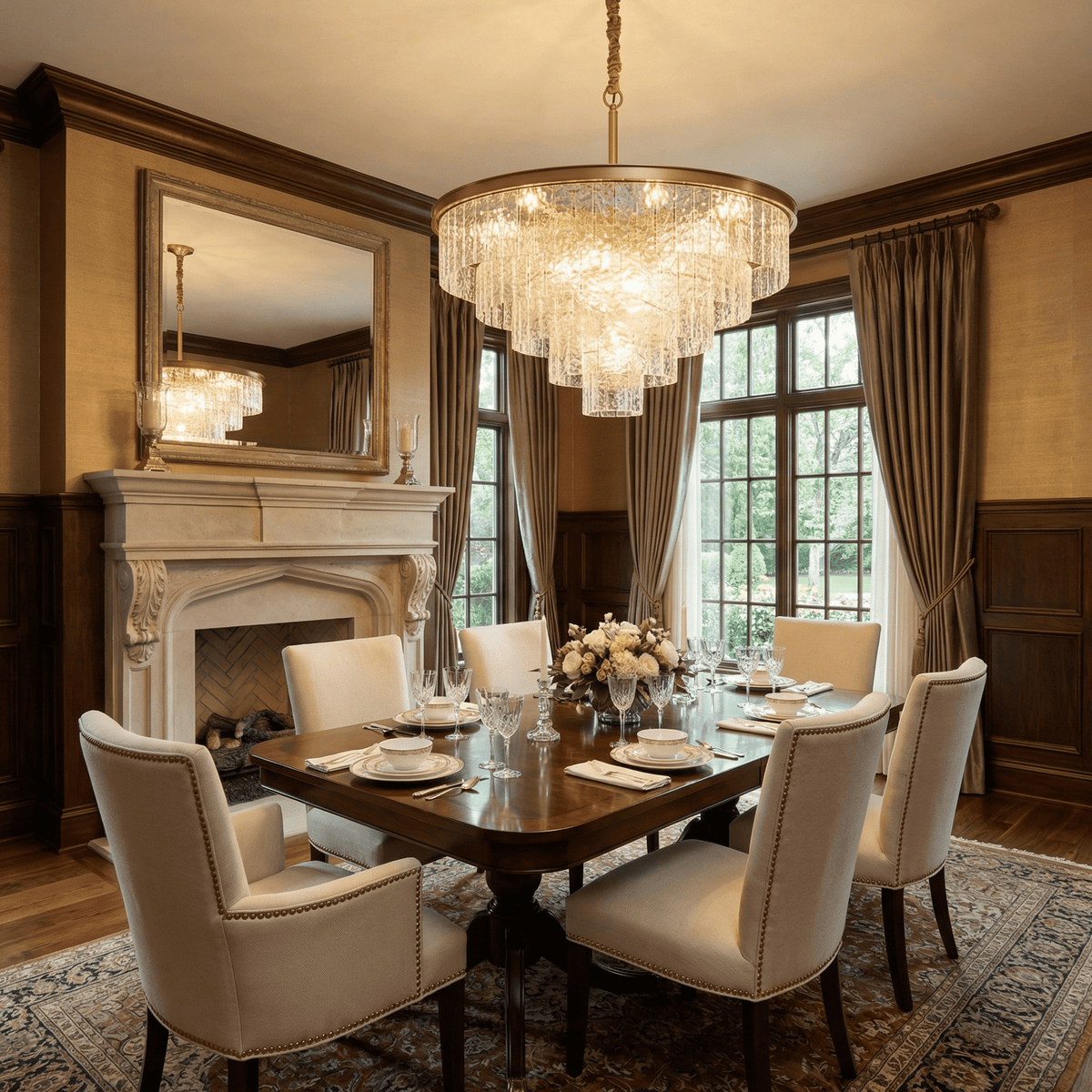 Gaia Round Chandelier-Neutral Decor