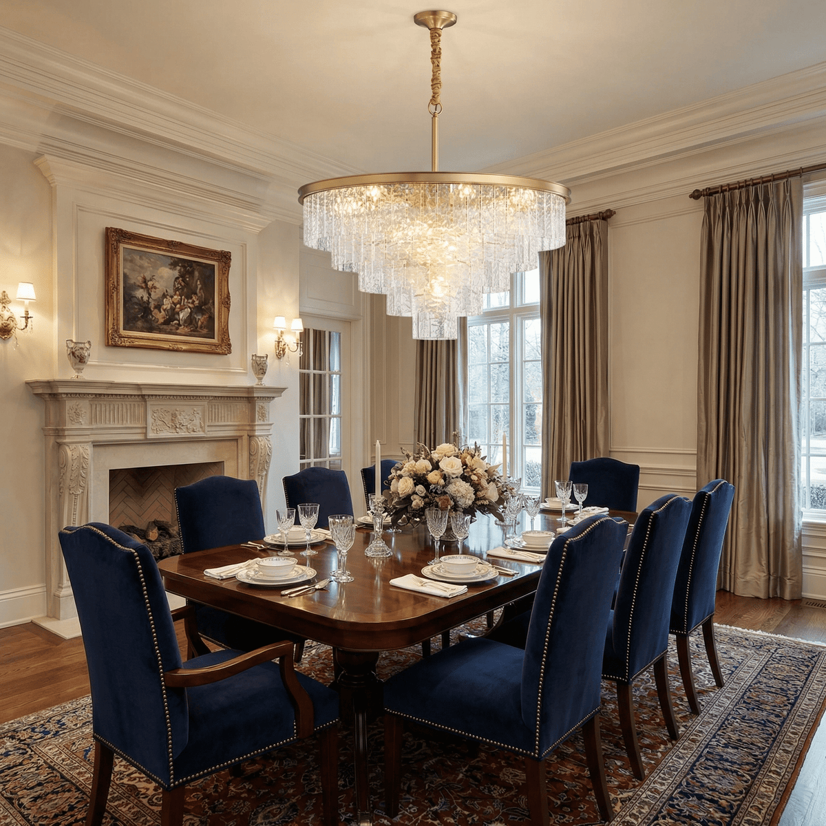 Gaia Round Chandelier-Neutral Decor