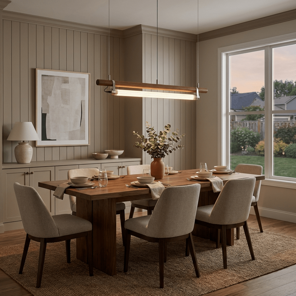 Strata Beam Linear Pendant Lamp-Neutral Decor