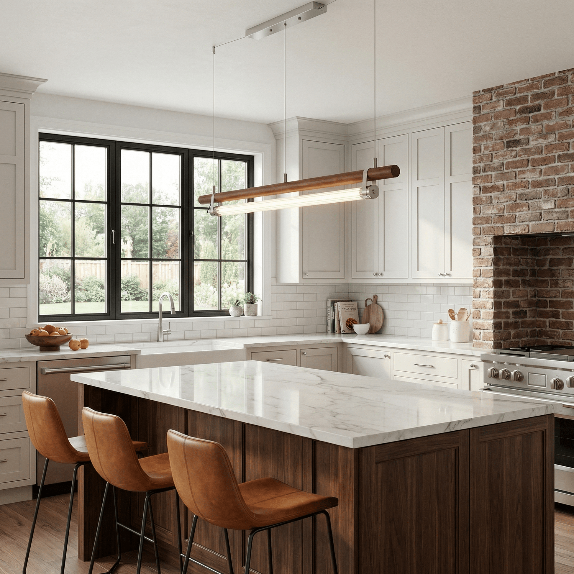Strata Beam Linear Pendant Lamp-Neutral Decor