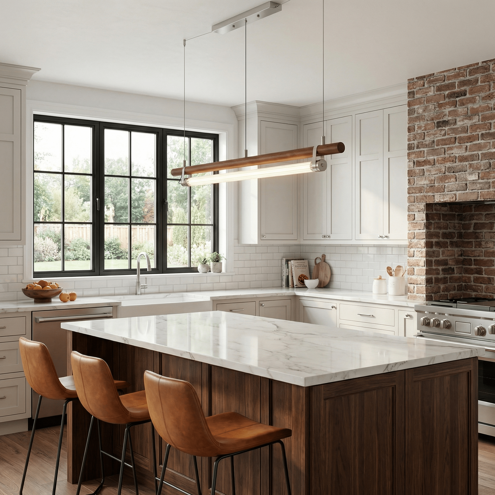 Strata Beam Linear Pendant Lamp-Neutral Decor