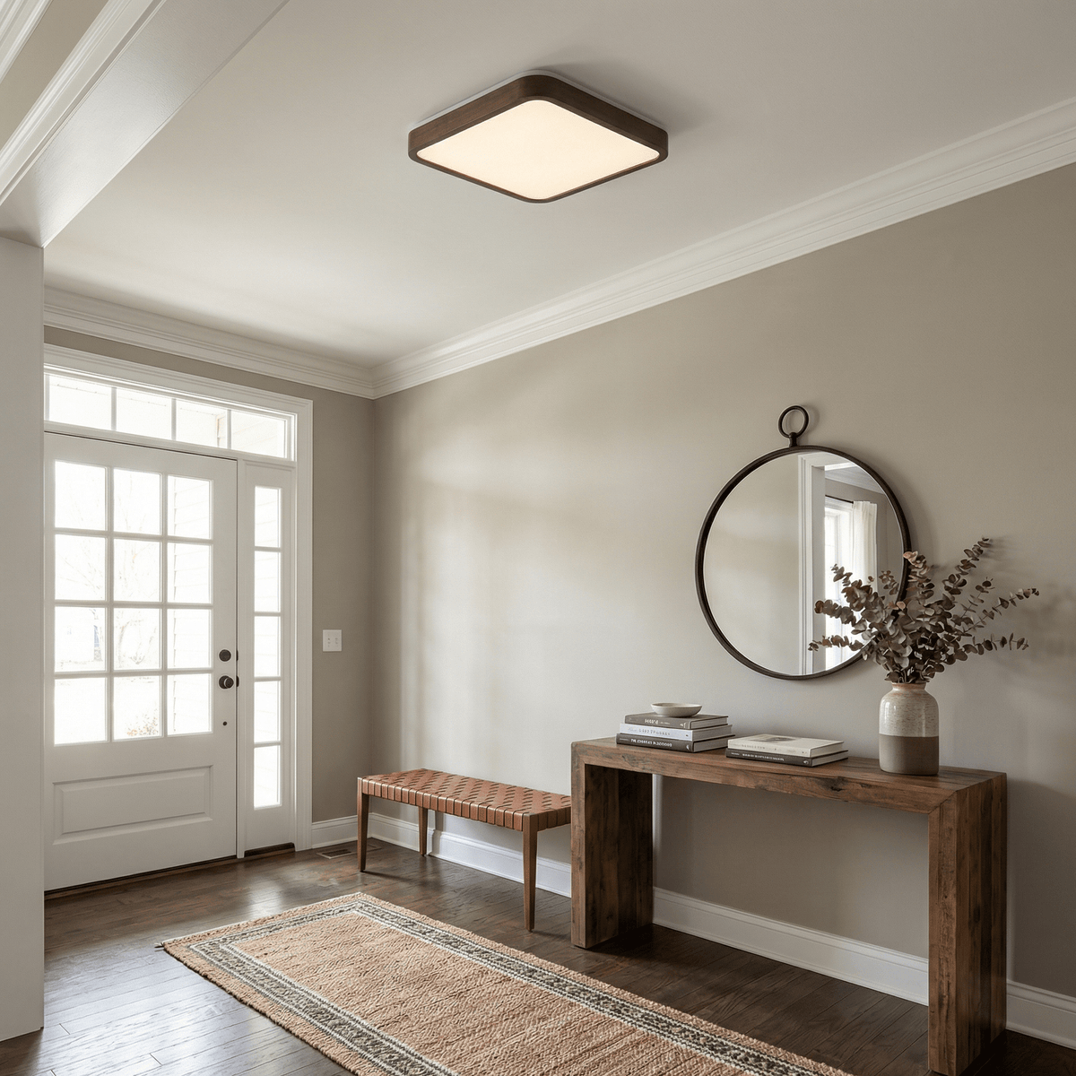 Alder Frame Ceiling Lamp-Neutral Decor