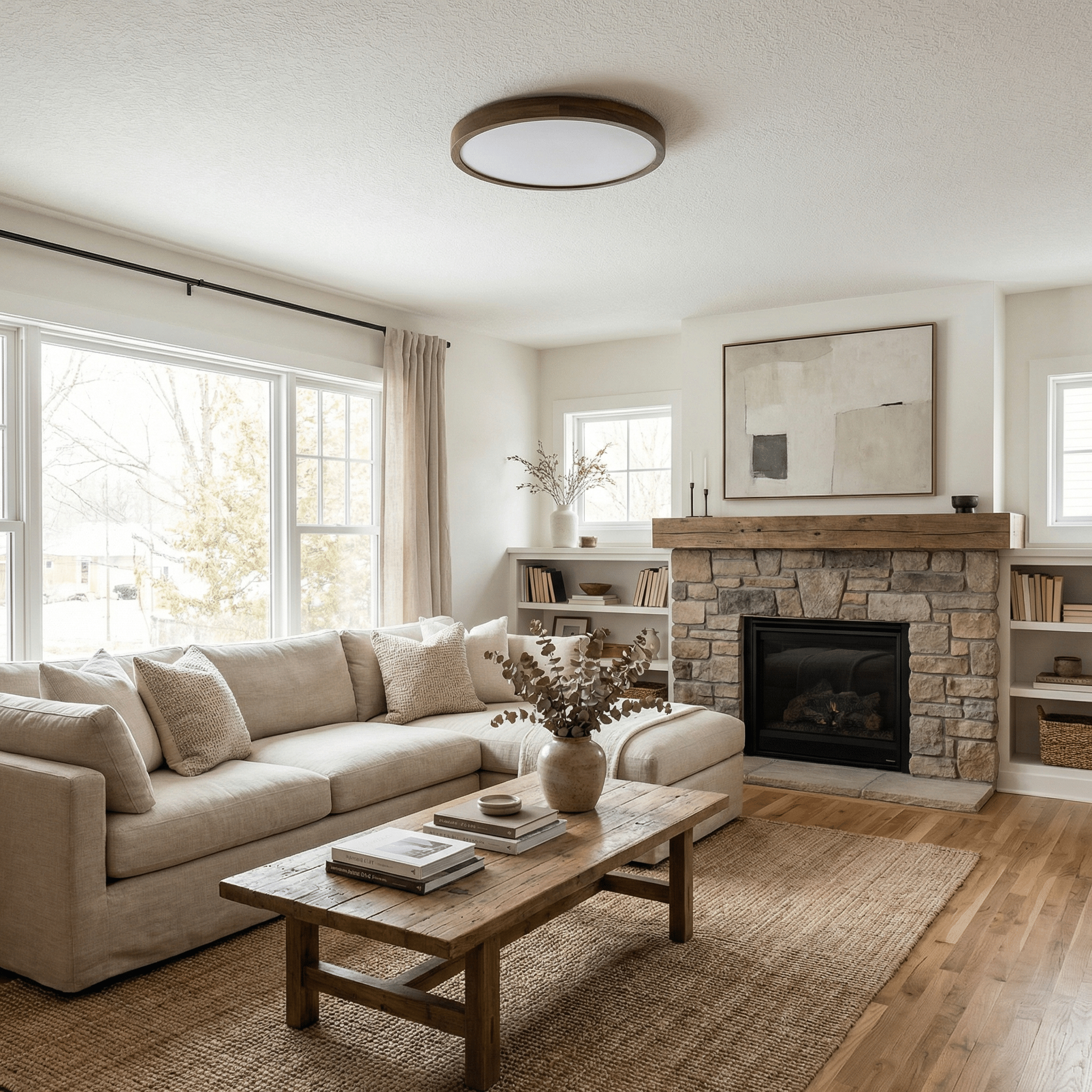 Kairo Soft Edge Ceiling Light-Neutral Decor