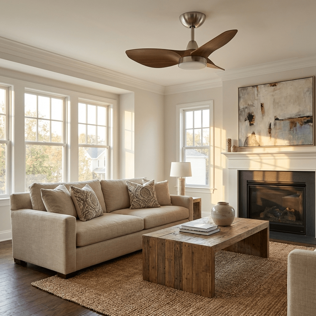 Mistral Aerodynamic Ceiling Fan Light-Neutral Decor