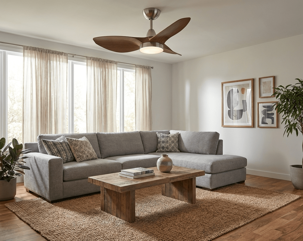 Mistral Aerodynamic Ceiling Fan Light-Neutral Decor