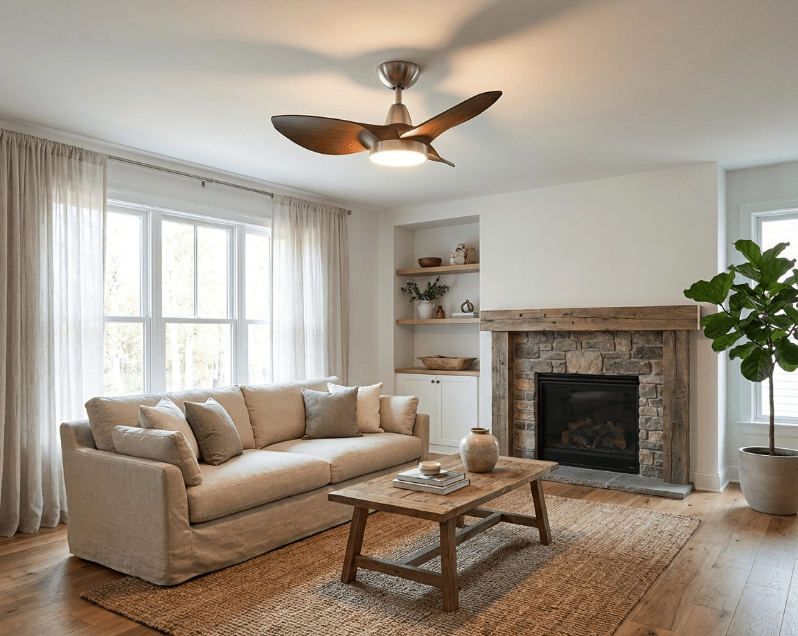 Mistral Aerodynamic Ceiling Fan Light-Neutral Decor