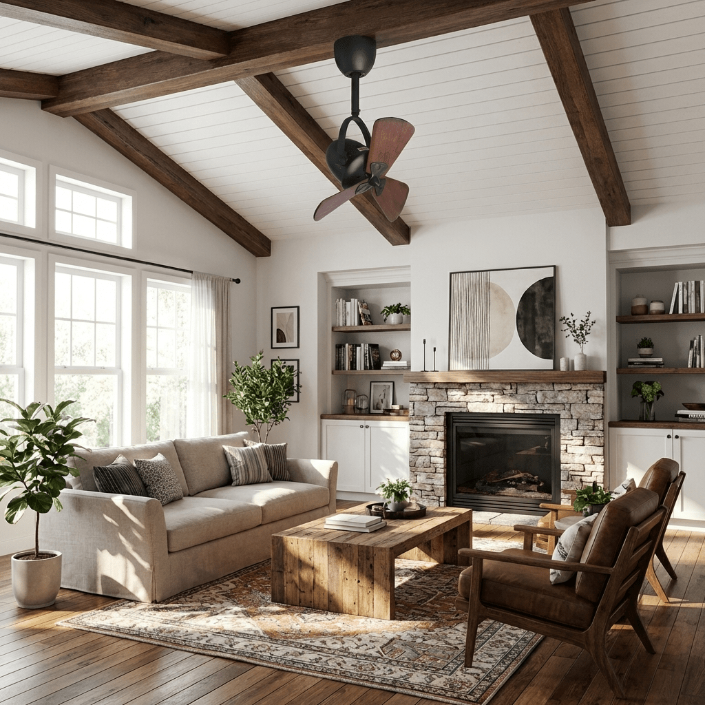 Aeronaut Articulated Ceiling Fan-Neutral Decor