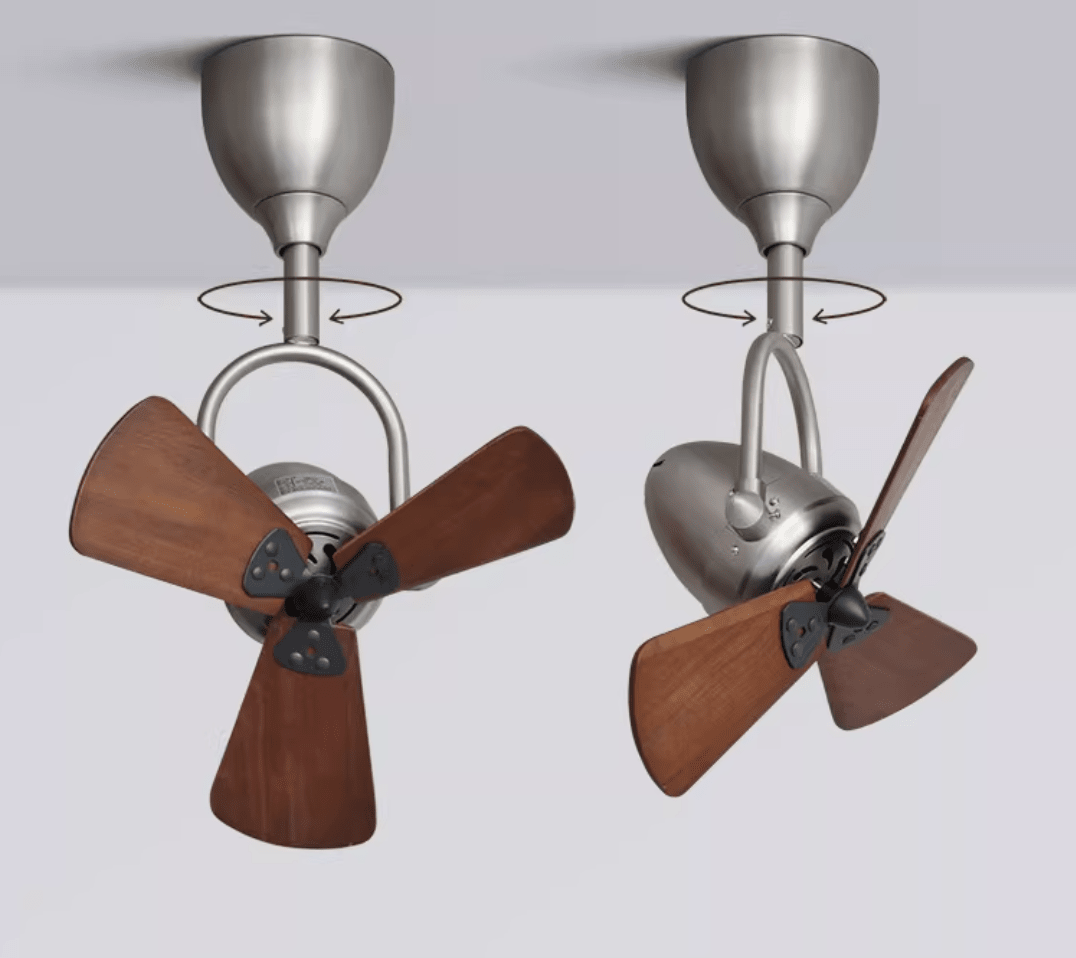 Aeronaut Articulated Ceiling Fan-Neutral Decor