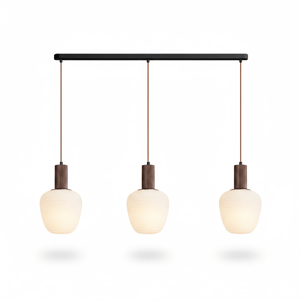 Elowen Fluted Opal Pendant Lamp-Neutral Decor