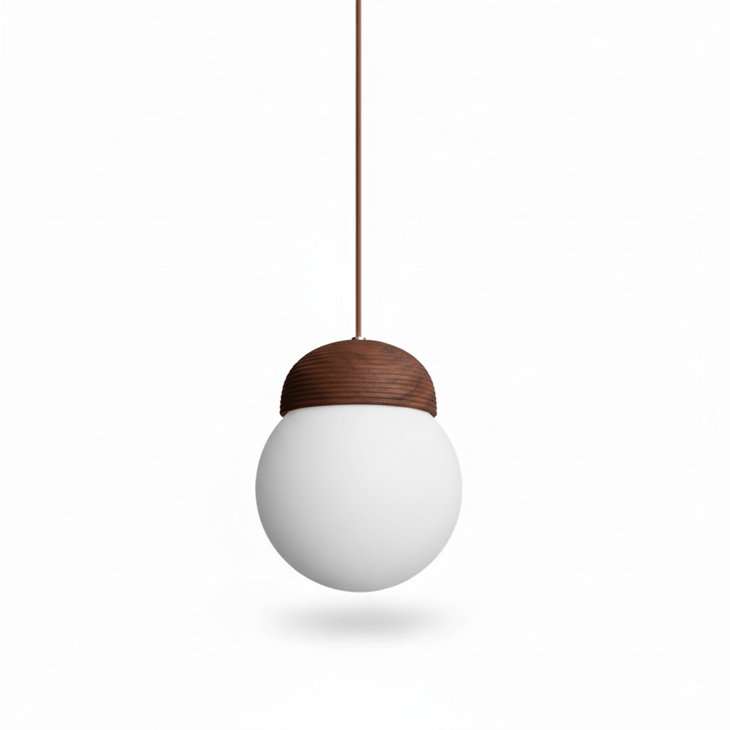 Elowen Fluted Opal Pendant Lamp-Neutral Decor