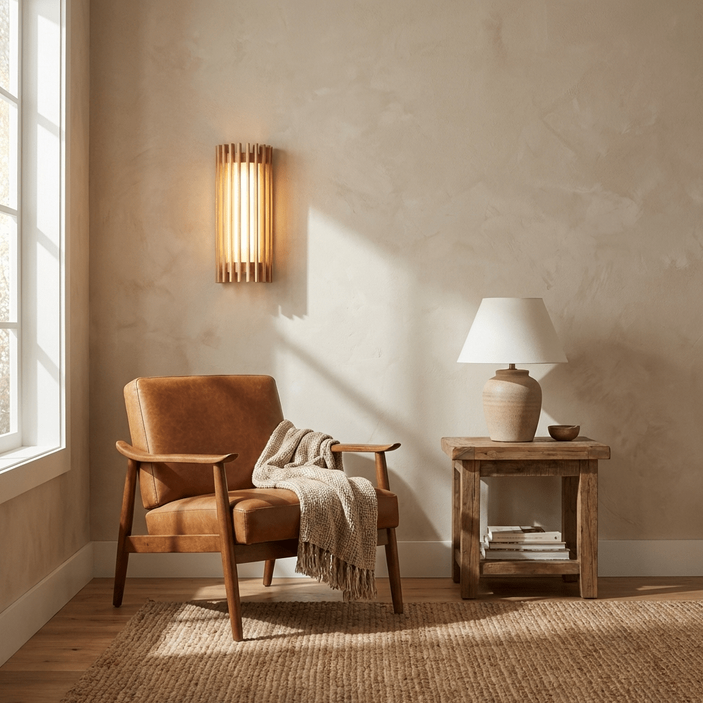 Luma Slat Wall Lamp-Neutral Decor