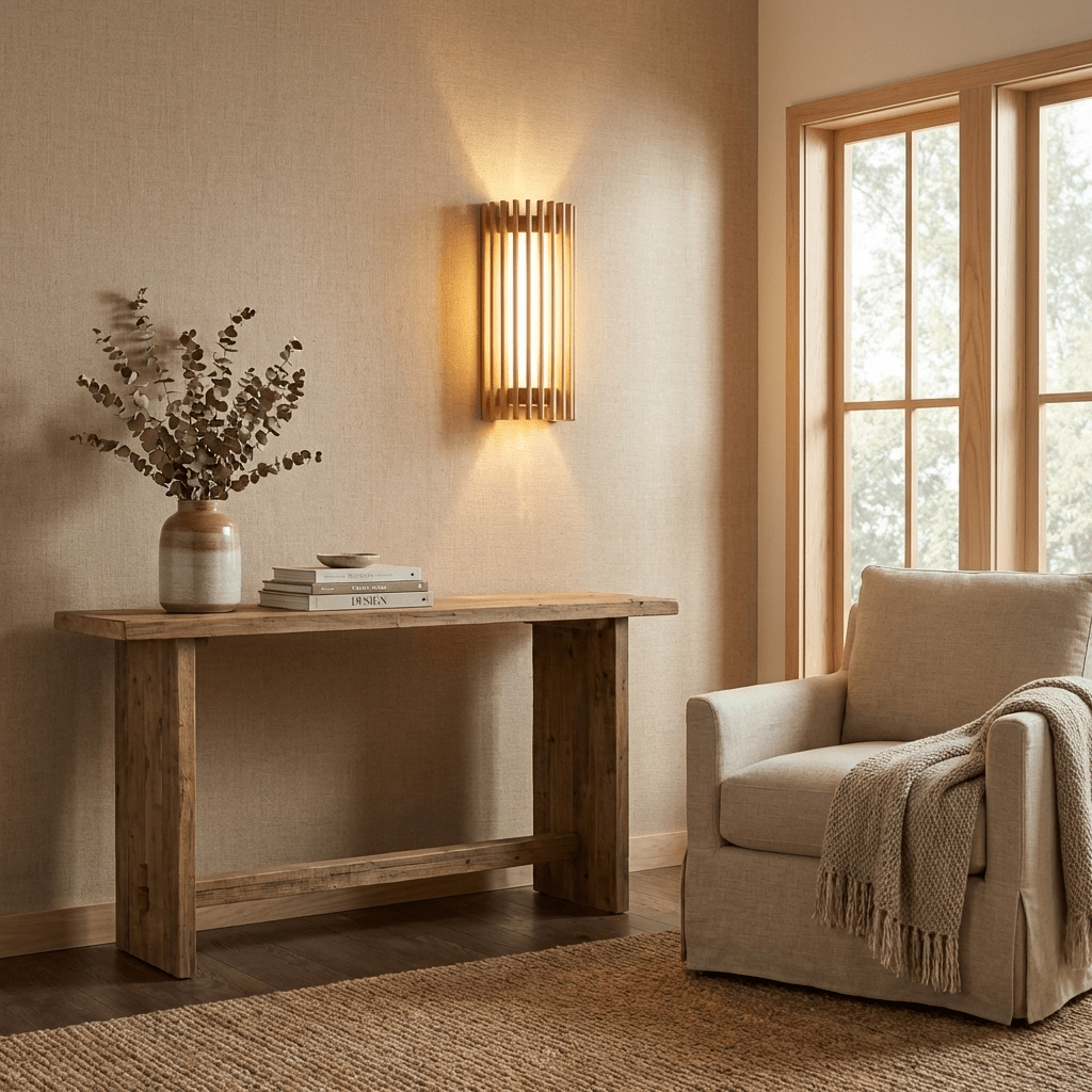Luma Slat Wall Lamp-Neutral Decor