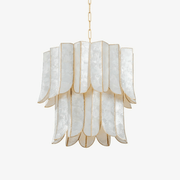 Cascara Shell Chandelier-Neutral Decor