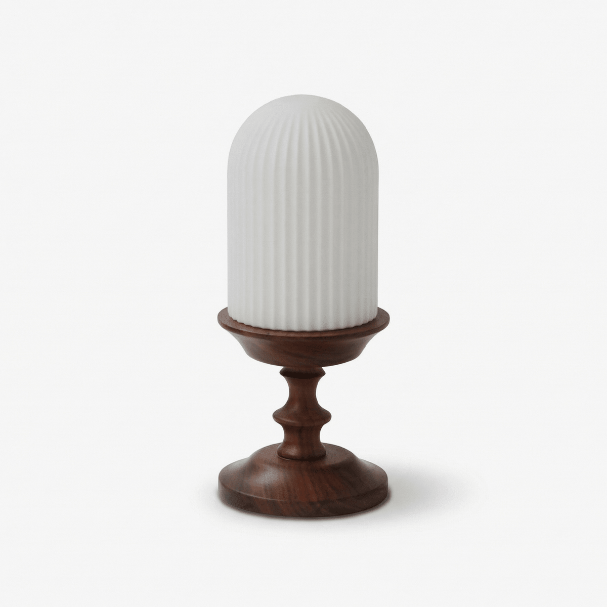 Calyra Ribbed Table Lamp-Neutral Decor