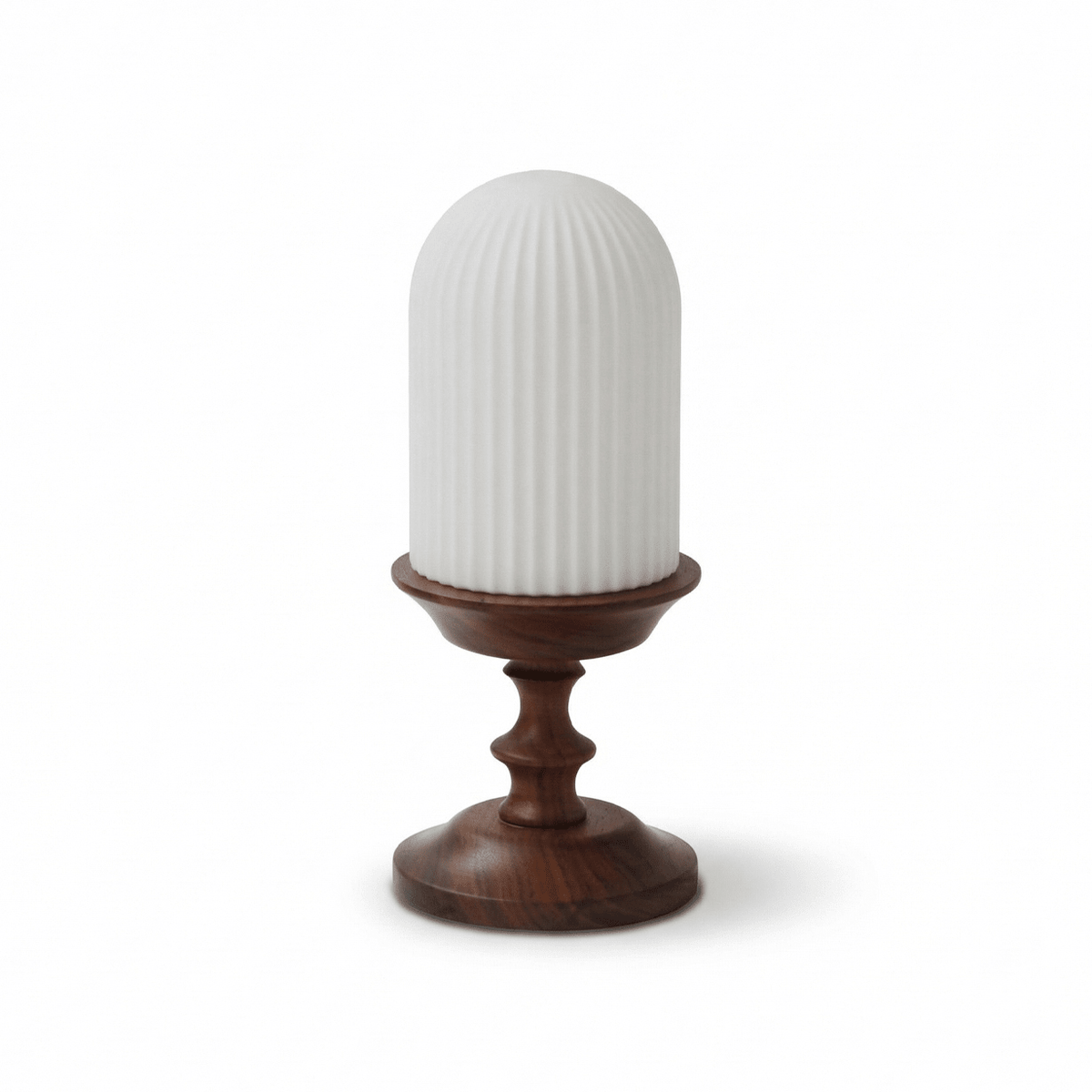 Calyra Ribbed Table Lamp-Neutral Decor