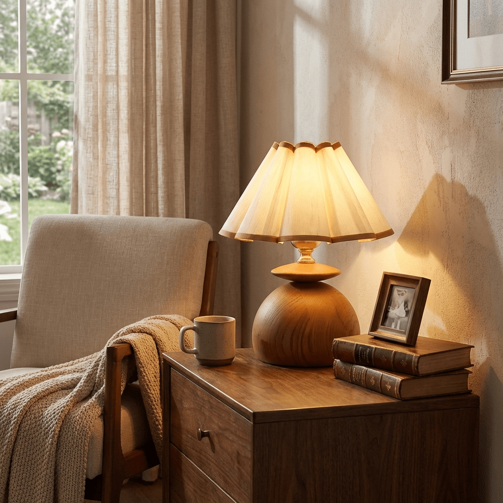 Liora Pleated Table Lamp-Neutral Decor