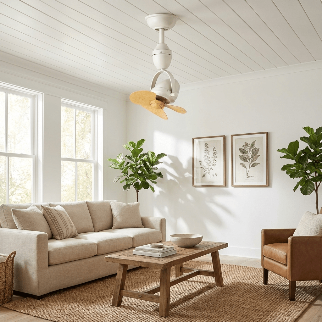 Aerion Pivot Ceiling Fan-Neutral Decor