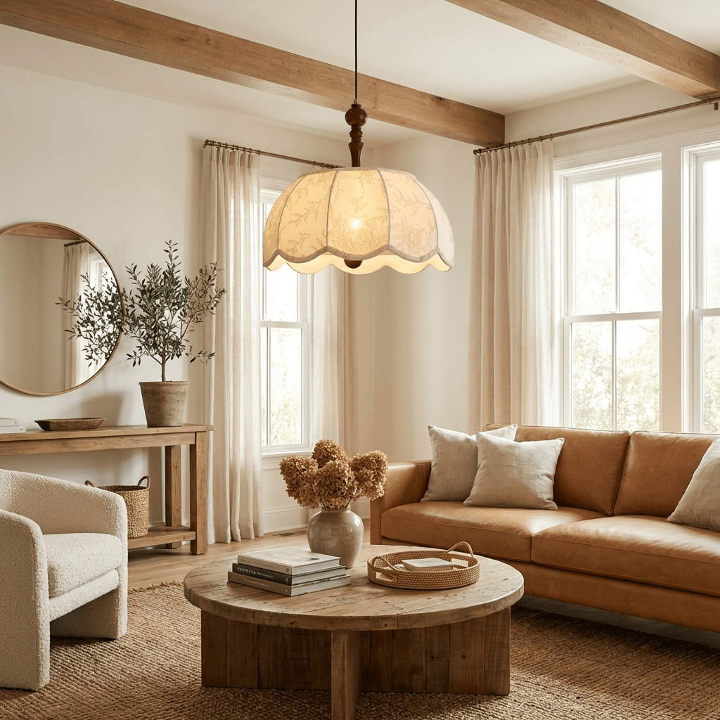 Elowen Blossom Lantern Pendant Lamp-Neutral Decor