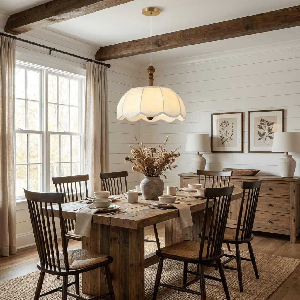Elowen Blossom Lantern Pendant Lamp-Neutral Decor
