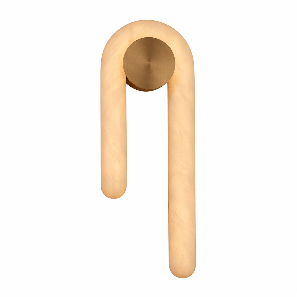 Arlo Loop Alabaster Wall Light-Neutral Decor