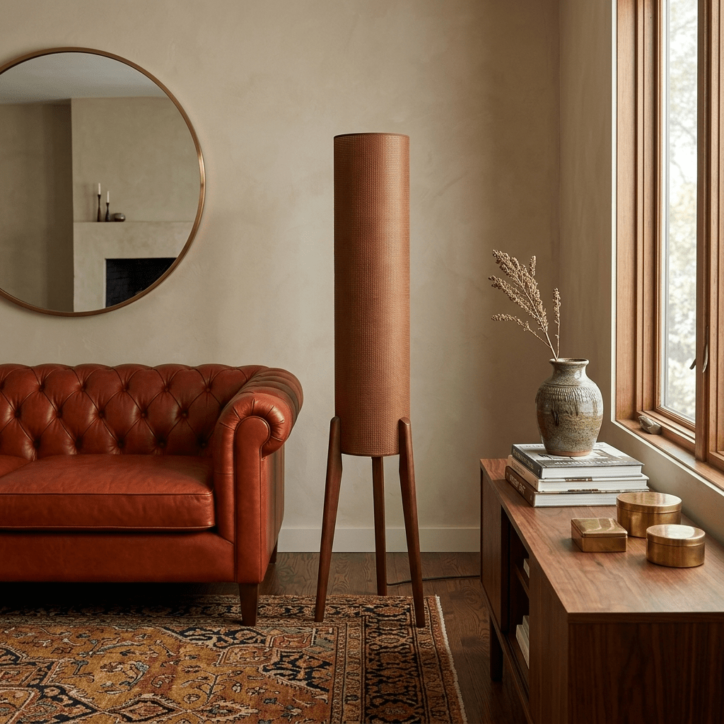Terra Ink Column Floor Lamp-Neutral Decor