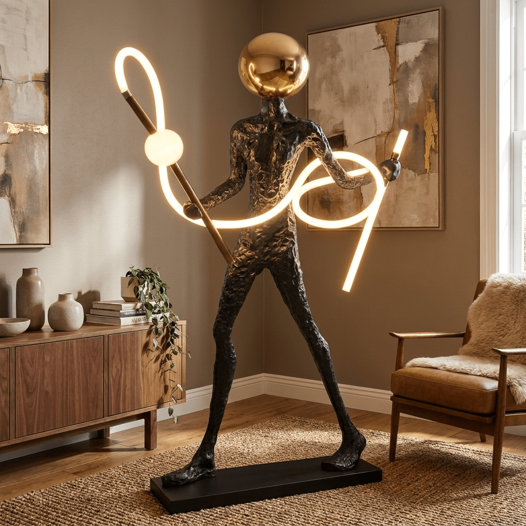 Luminous Voyager Sculpture Lamp-Neutral Decor