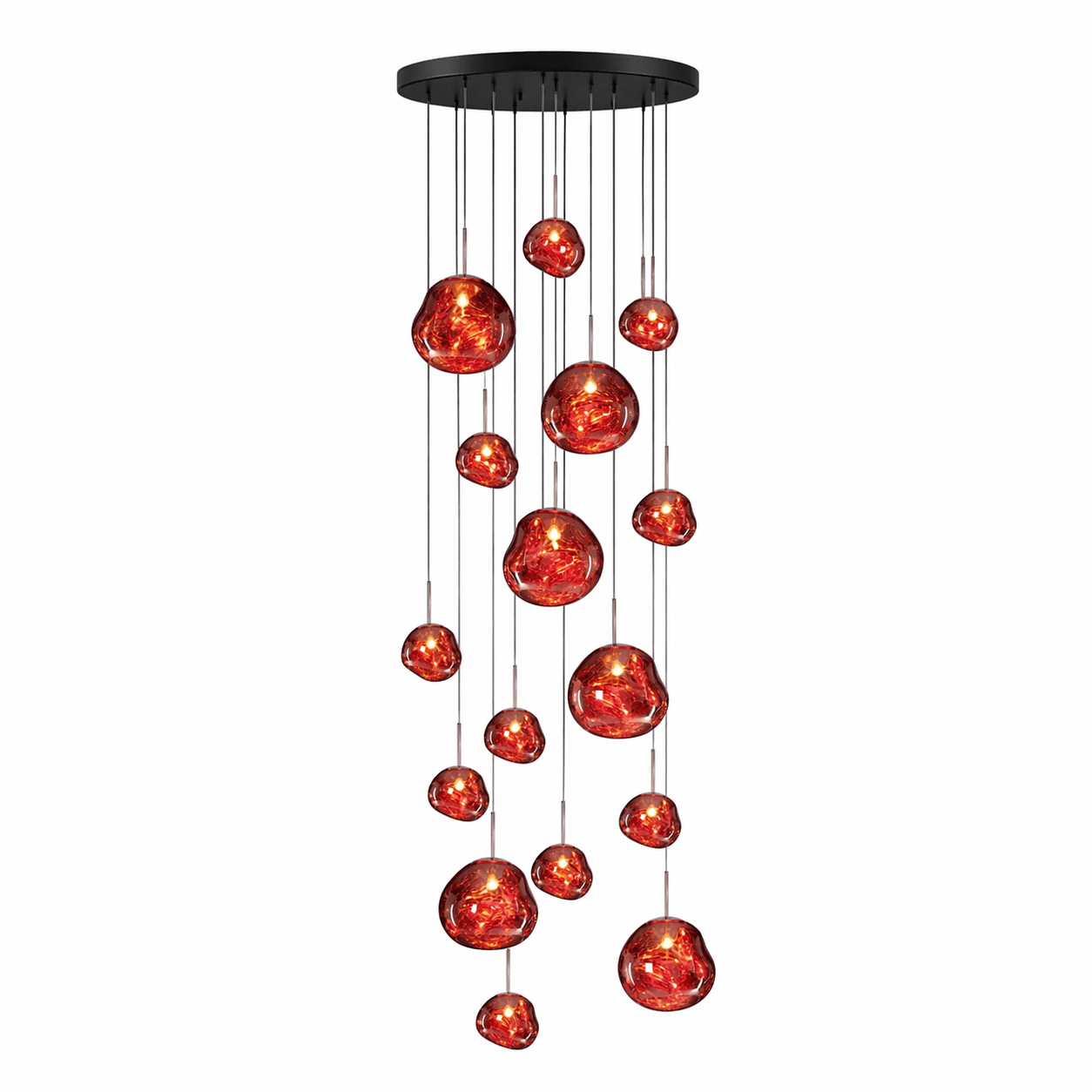 Multi Lava Round Pendant Lamp-Neutral Decor