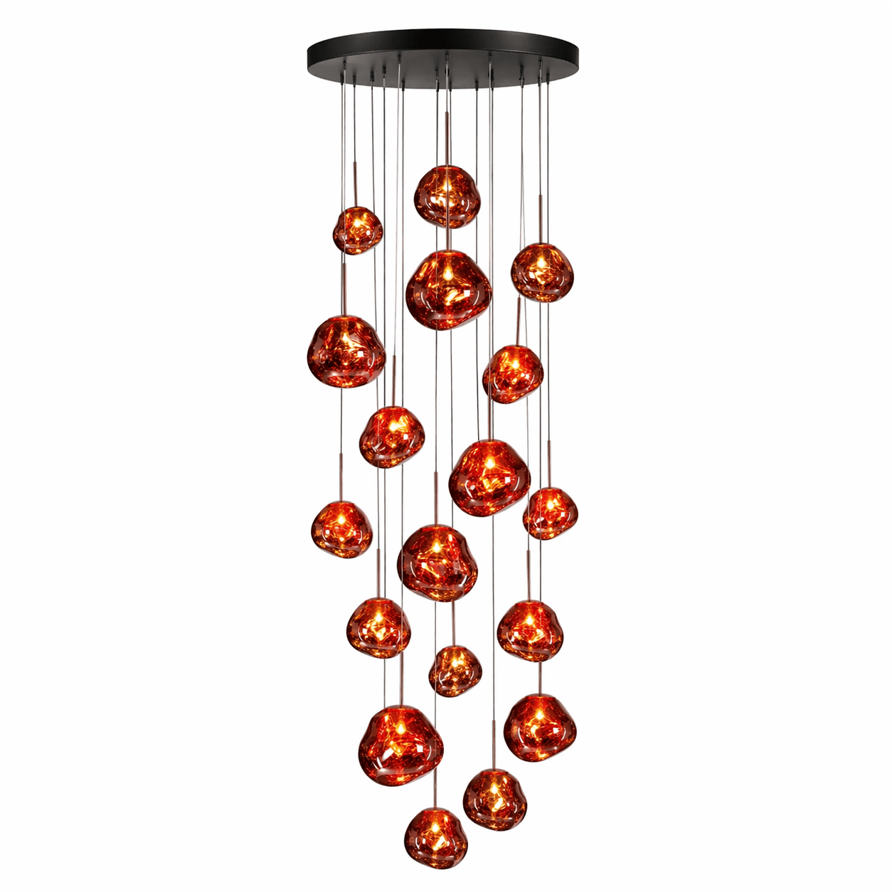 Multi Lava Round Pendant Lamp-Neutral Decor