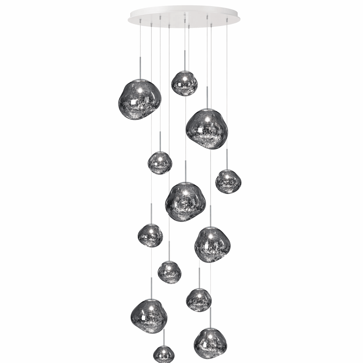 Multi Lava Round Pendant Lamp-Neutral Decor