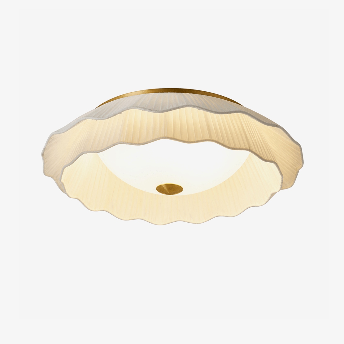 Belle Epoque Pleated Ceiling Light-Neutral Decor