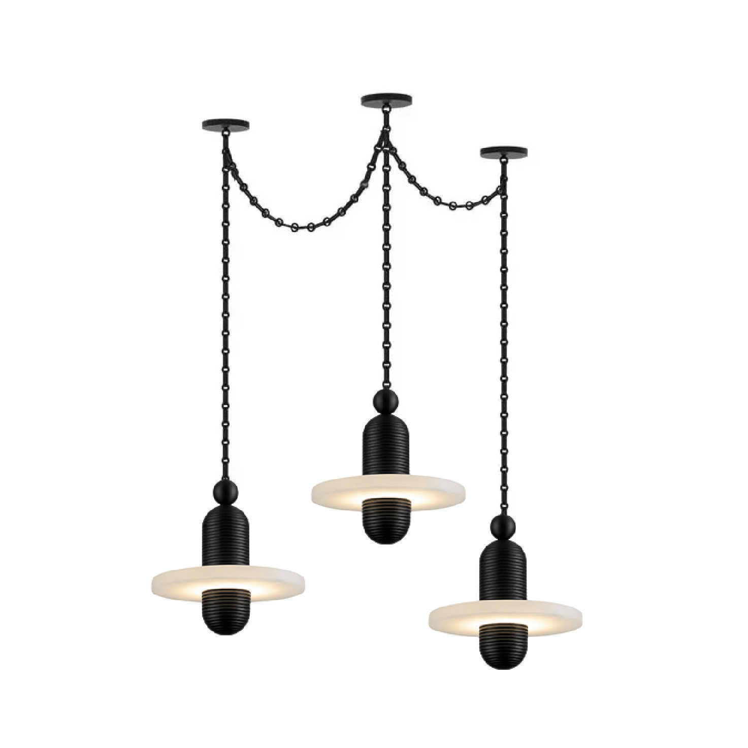Orbital Drift Chain Chandelier-Neutral Decor