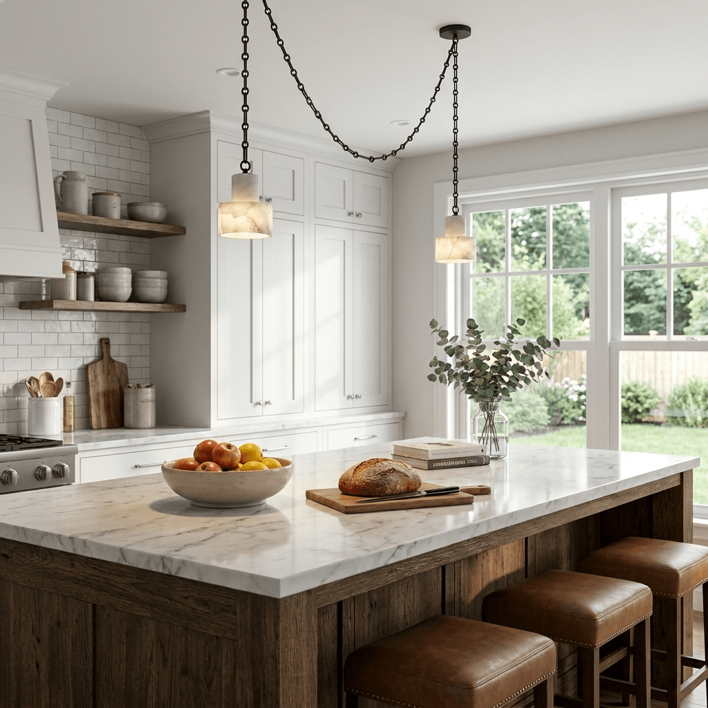 Multi-Tier Chain Drum Pendant Lamp-Neutral Decor