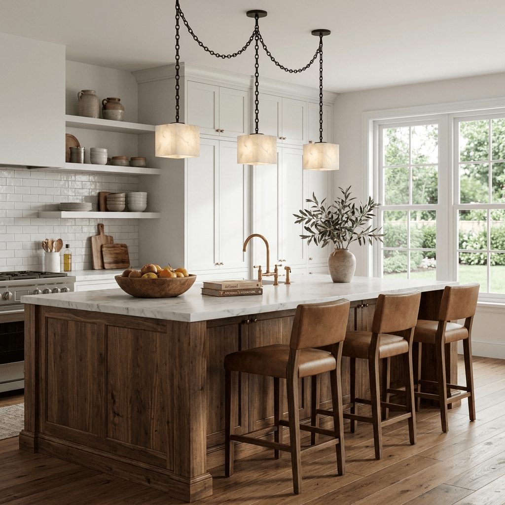 Cascade Chain Cube Chandelier-Neutral Decor