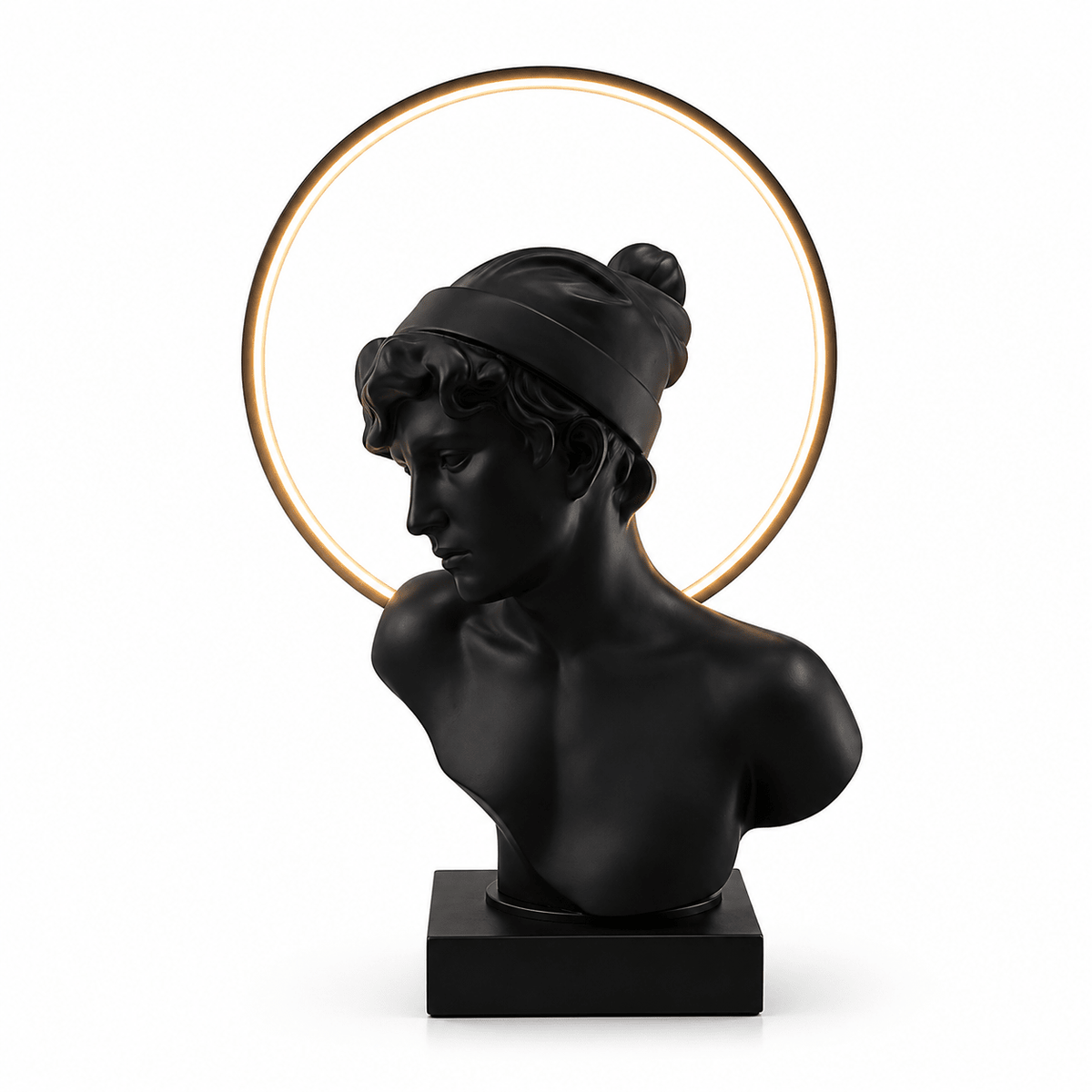 Halo Muse Sculptural Table Lamp-Neutral Decor