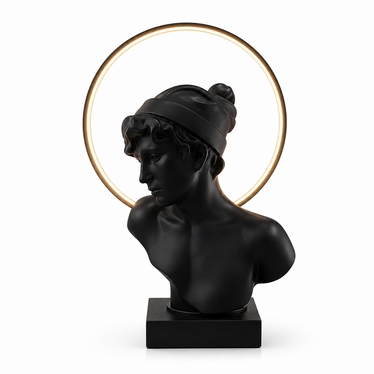 Halo Muse Sculptural Table Lamp-Neutral Decor