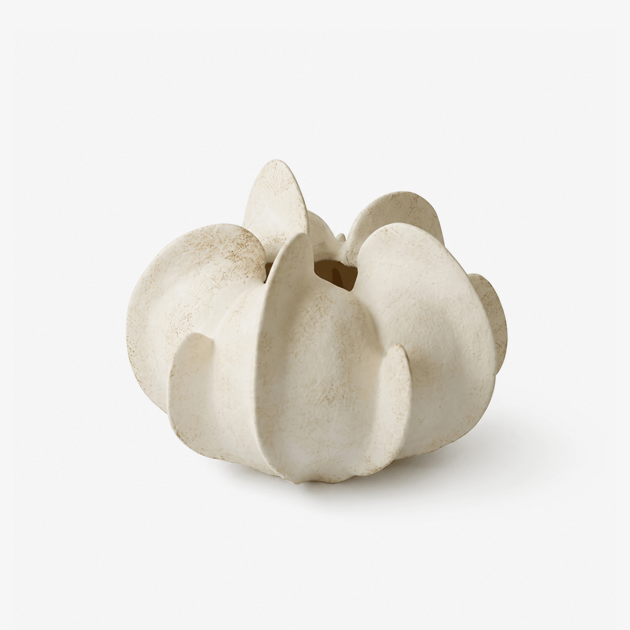 Magnolia Bloom Ceramic Sculpture Vase-Neutral Decor