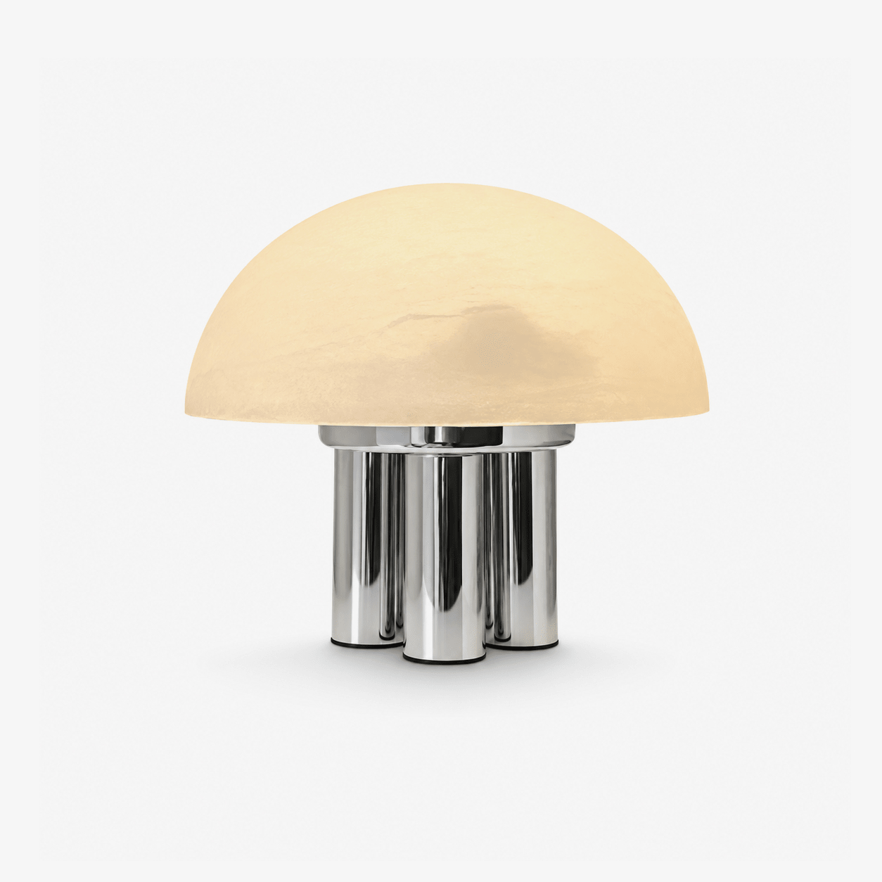 Mira Alabaster Mushroom Table Lamp-Neutral Decor