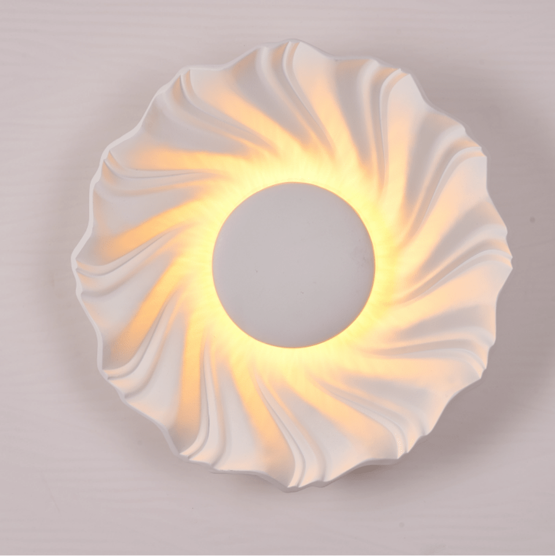 Solar Spiral Wall Sconce-Neutral Decor