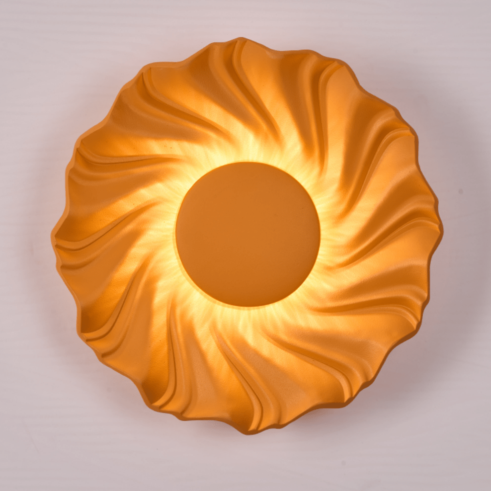 Solar Spiral Wall Sconce-Neutral Decor