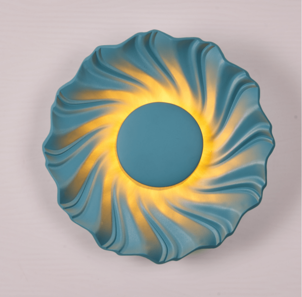 Solar Spiral Wall Sconce-Neutral Decor
