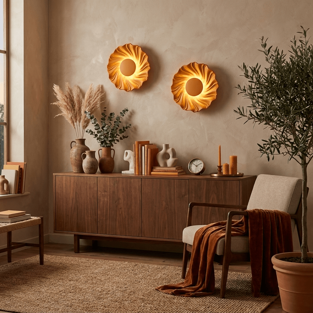 Solar Spiral Wall Sconce-Neutral Decor