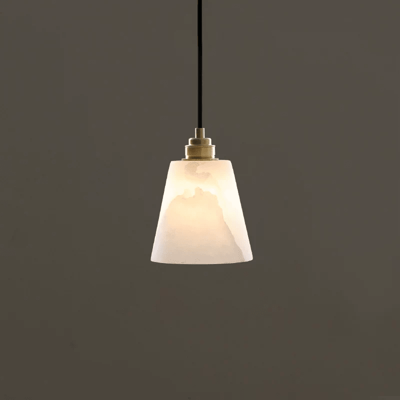 Droplet Alabaster Pendant Lamp-Neutral Decor