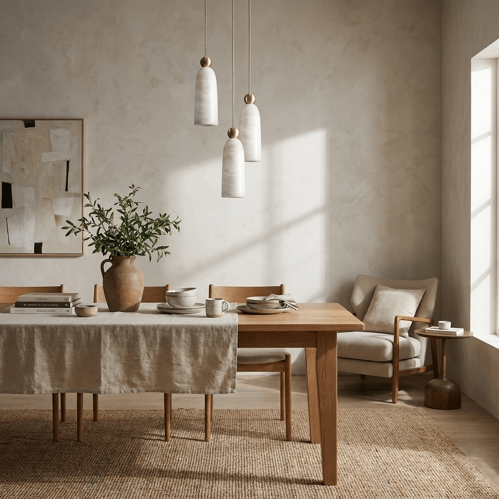 Alabaster Bell Cluster Pendant Lamp-Neutral Decor