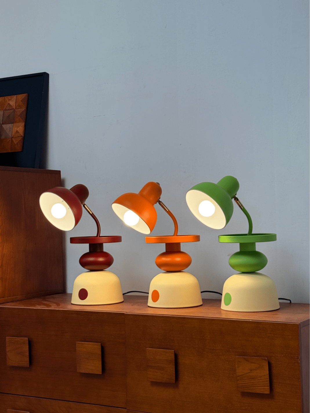 Playful Dot Table Lamp-Neutral Decor
