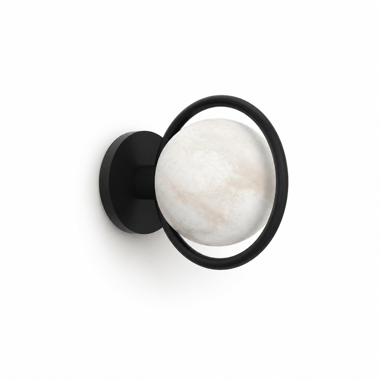 Celestial Ring Alabaster Wall Lamp-Neutral Decor