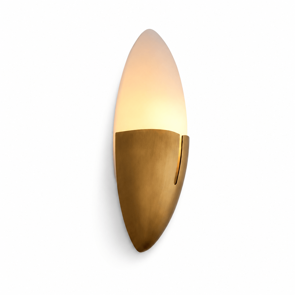 Gilded Cocoon Wall Lamp-Neutral Decor