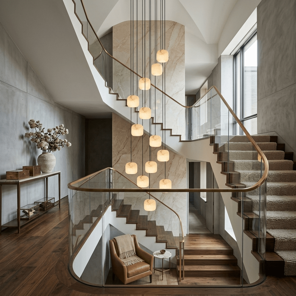 Pillow Alabaster Cluster Chandelier-Neutral Decor