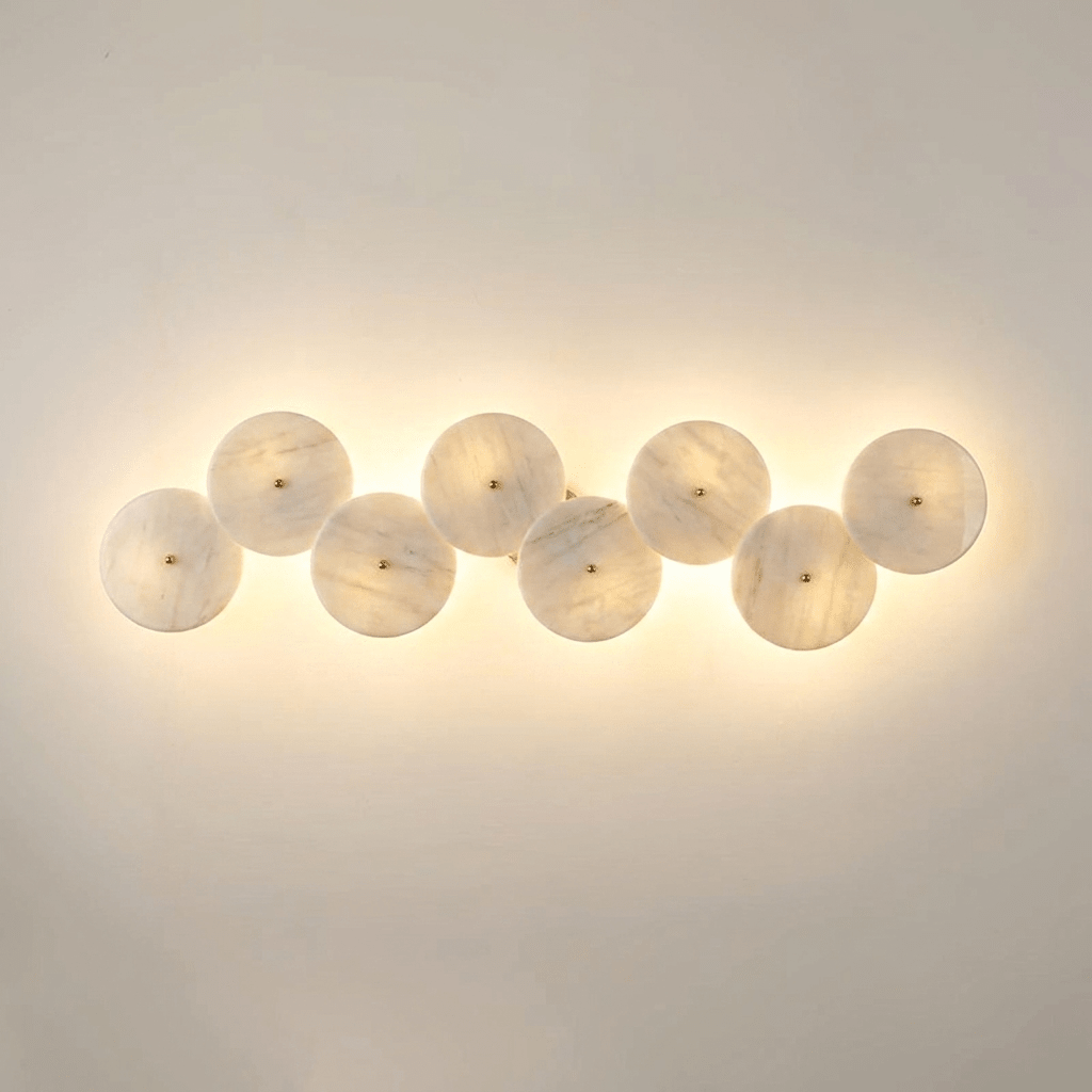 Cluster Alabaster Sconce-Neutral Decor