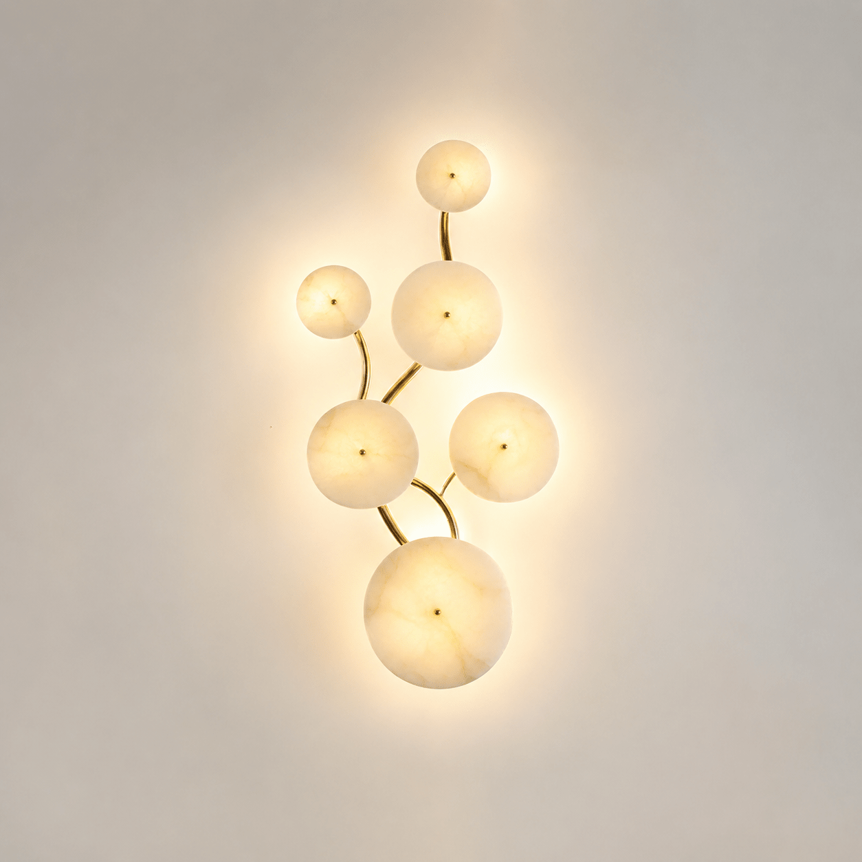 Cluster Alabaster Sconce-Neutral Decor